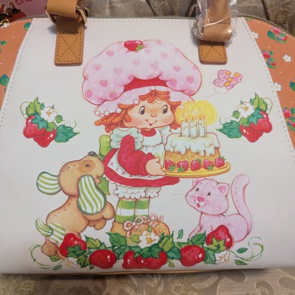 Loungefly Strawberry Shortcake Artwork Satchel - Picture 2 of 10
